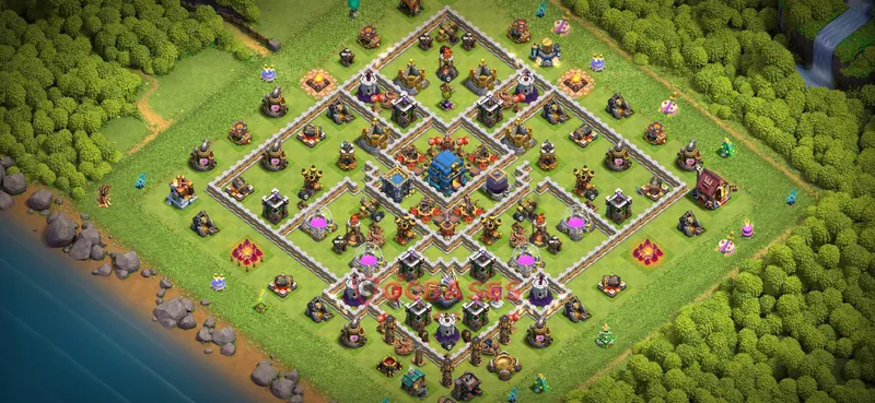 Town Hall 12 Base -trophy – Layout id: gp0m3 base layout
