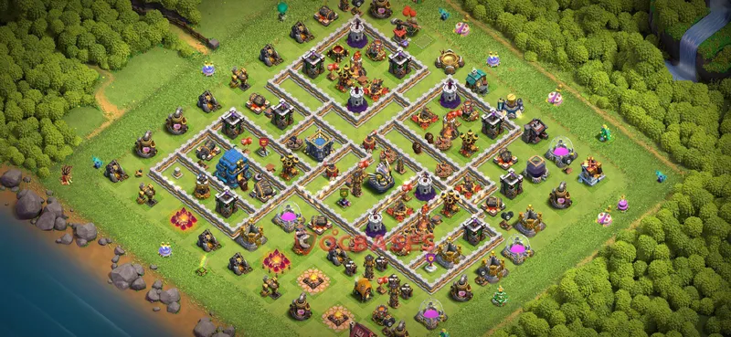 Town Hall 12 Base -trophy – Layout id: hc4lu base layout