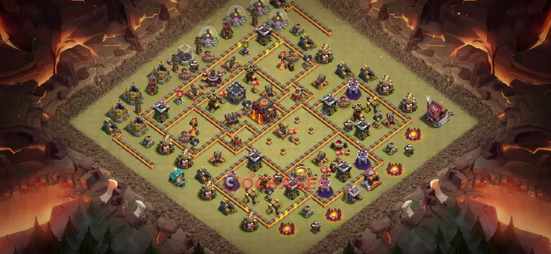Town Hall 10 Base -war – Layout id: 7k9xg base layout