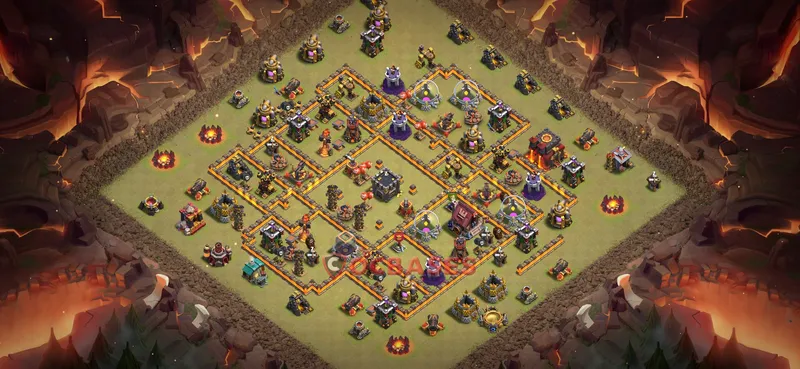 Town Hall 10 Base -war – Layout id: ujxkk base layout