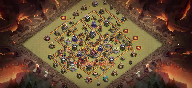 Town Hall 10 Base -war – Layout id: 3n1fb base layout