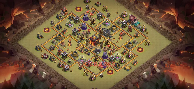 Town Hall 10 Base -war – Layout id: shbnc base layout