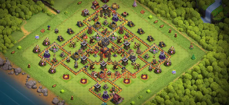 Town Hall 10 Base -farming – Layout id: 48ota base layout