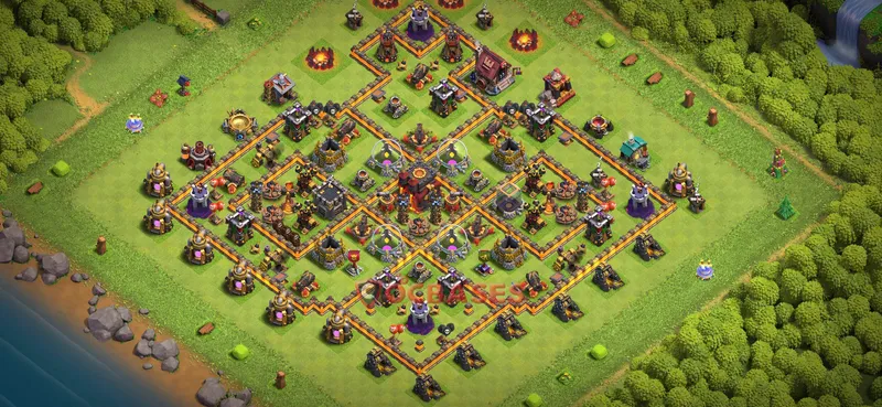 Town Hall 10 Base -farming – Layout id: diw50 base layout