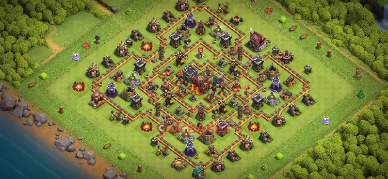 Town Hall 10 Base -farming – Layout id: 91ium base layout