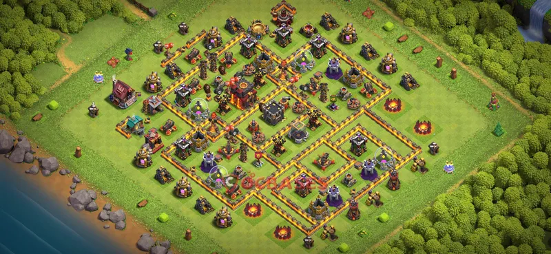 Town Hall 10 Base -farming – Layout id: fu8zg base layout