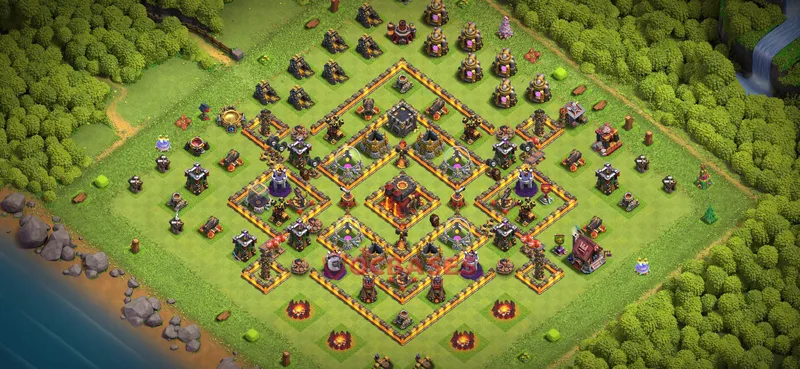 Town Hall 10 Base -farming – Layout id: 0mmxs base layout