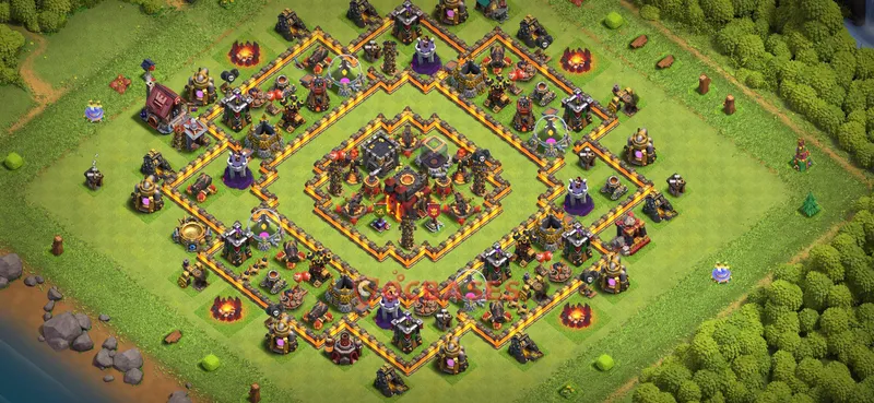 Town Hall 10 Base -farming – Layout id: iu6vv base layout