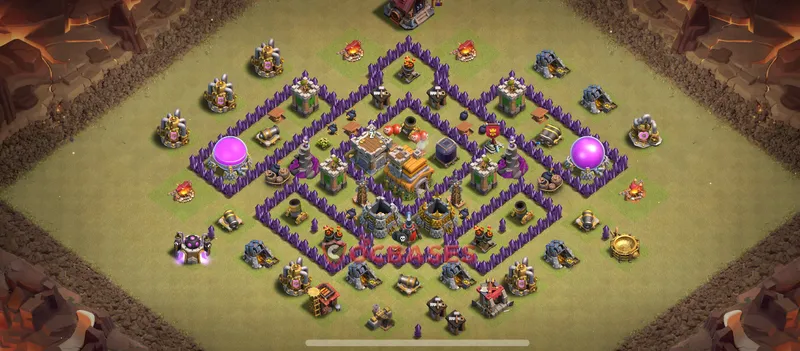 Town Hall 7 Base -hybrid – Layout id: iwj1p base layout