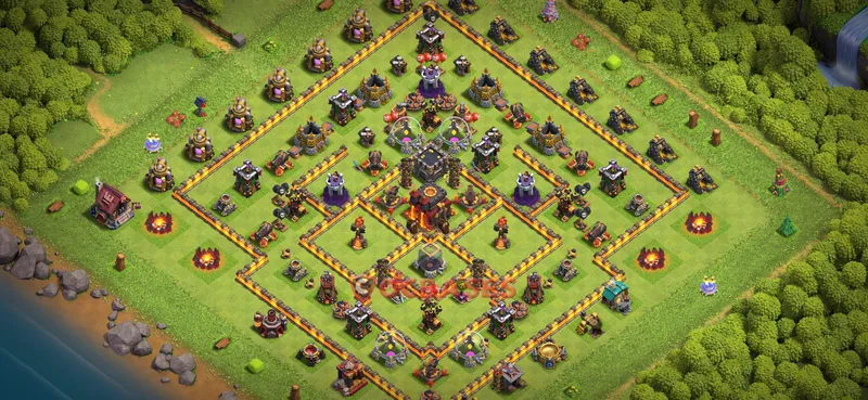 Town Hall 10 Base -farming – Layout id: ab5kq base layout