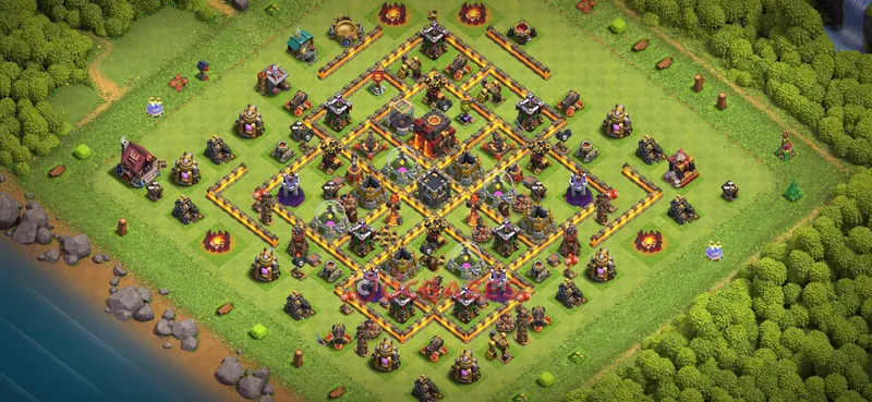 Town Hall 10 Base -farming – Layout id: y1hbs base layout