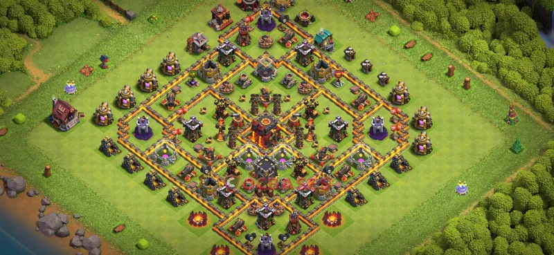 Town Hall 10 Base -farming – Layout id: kslf6 base layout