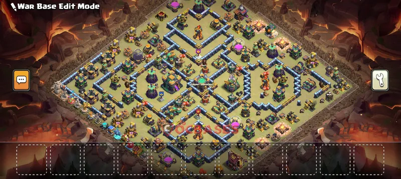 Town Hall 14 Base -war – Layout id: ujry4 base layout