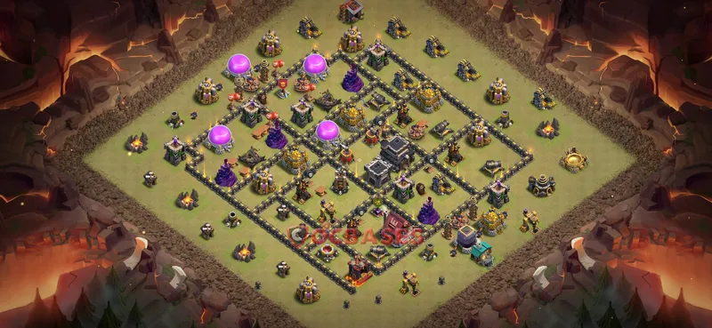 Town Hall 9 Base -war – Layout id: wwcw7 base layout