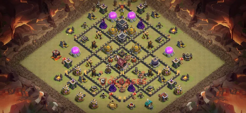 Town Hall 9 Base -war – Layout id: l5b3s base layout