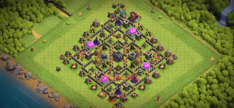 Town Hall 9 Base -farming – Layout id: 85vh8 base layout