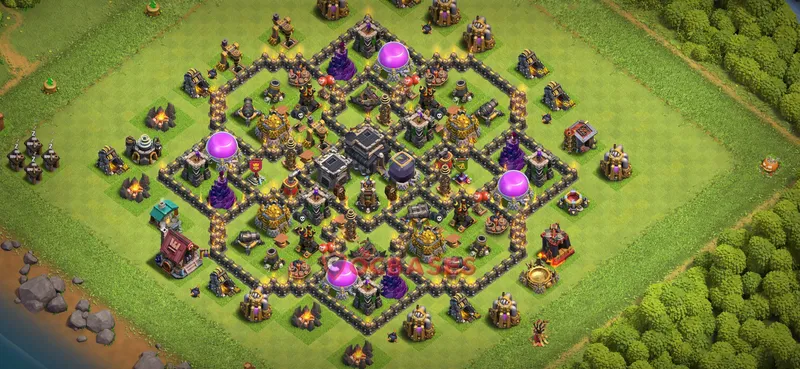 Town Hall 9 Base -farming – Layout id: ascx7 base layout