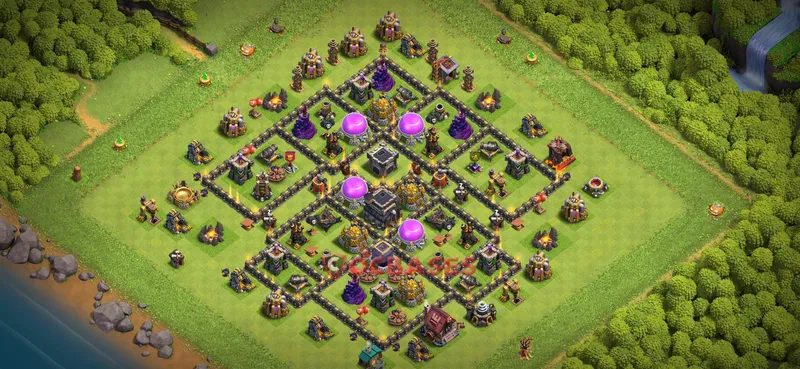 Town Hall 9 Base -farming – Layout id: bwlu0 base layout