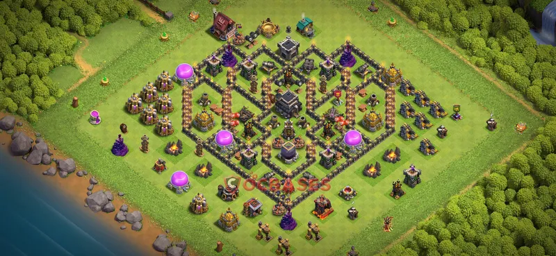 Town Hall 9 Base -farming – Layout id: 5r5ki base layout