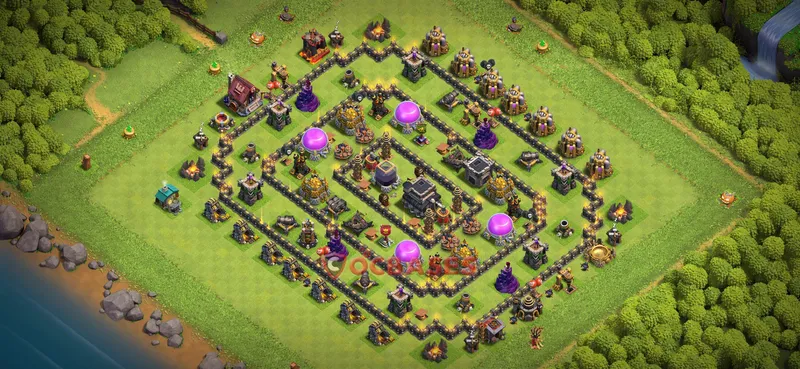 Town Hall 9 Base -farming – Layout id: 0vh71 base layout