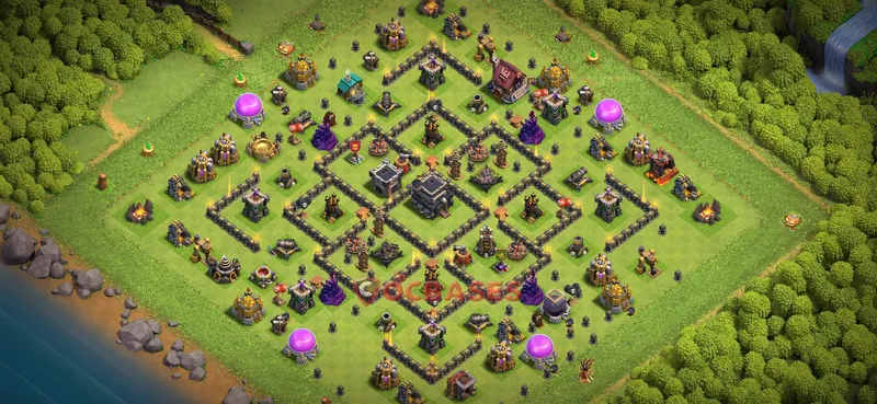 Town Hall 9 Base -farming – Layout id: pdfwo base layout