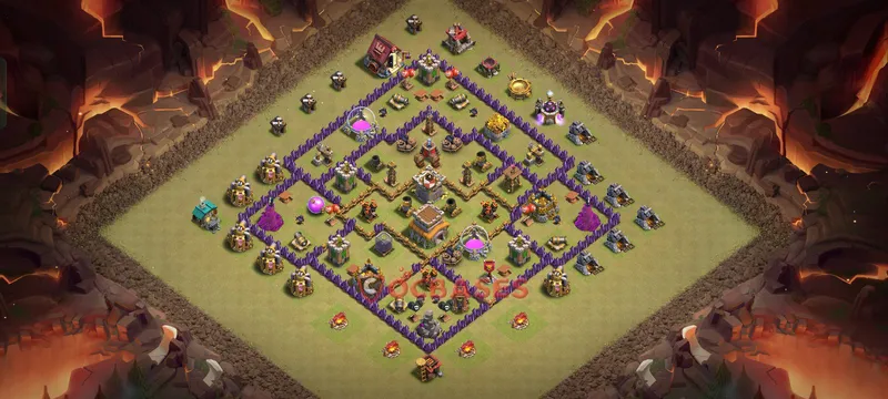 Town Hall 8 Base -farming – Layout id: y955o base layout, image 2