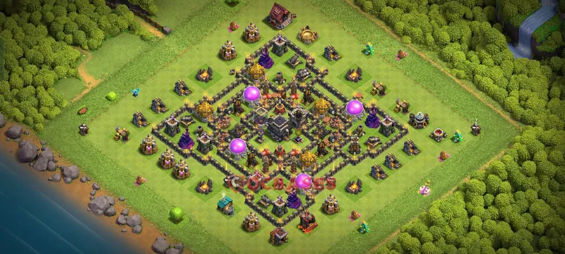 Town Hall 9 Base -farming – Layout id: iyt40 base layout