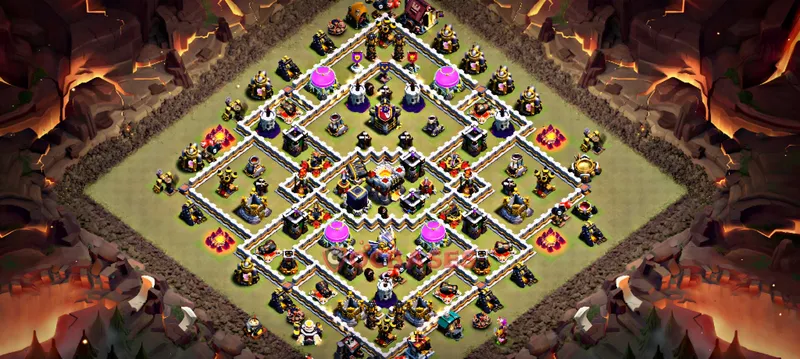 Town Hall 11 Base -war – Layout id: c3kzs base layout, image 2