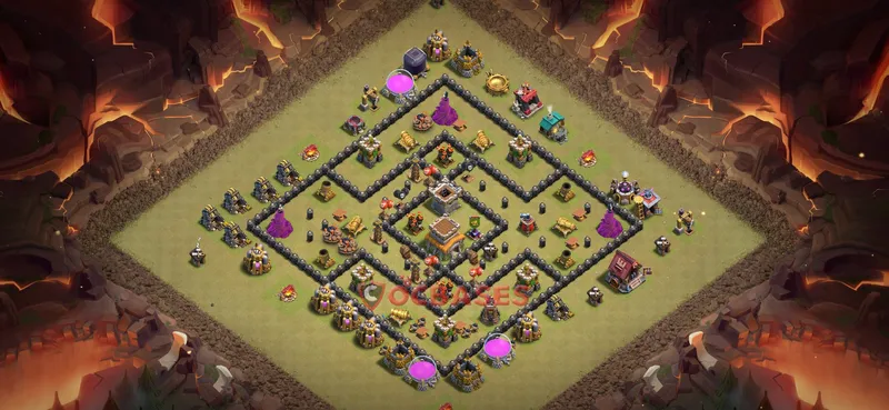 Town Hall 8 Base -war – Layout id: bu4yj base layout