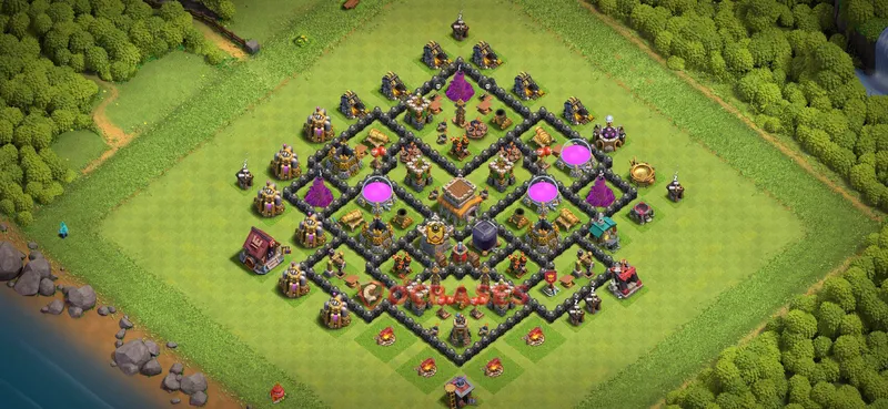 Town Hall 8 Base -farming – Layout id: 5nwd0 base layout