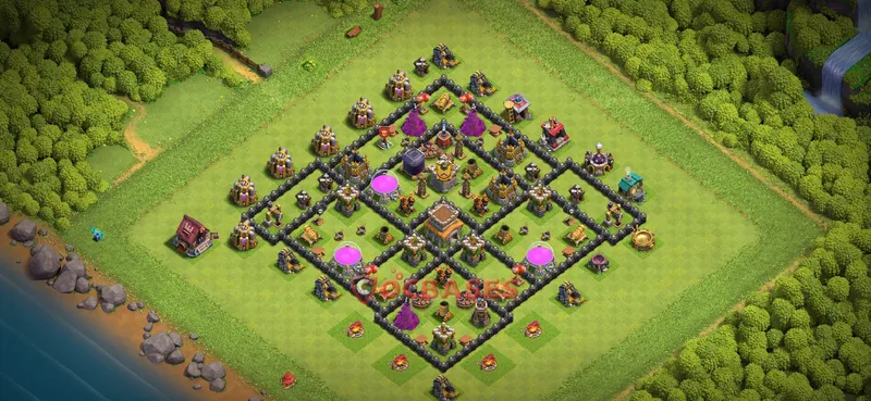 Town Hall 8 Base -farming – Layout id: 0fu26 base layout