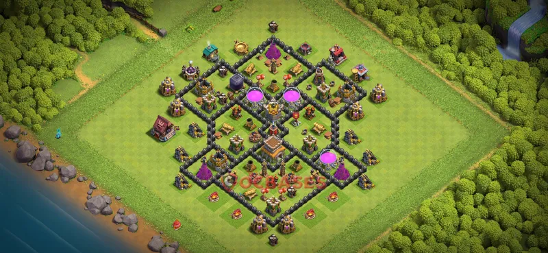 Town Hall 8 Base -farming – Layout id: 7sm91 base layout