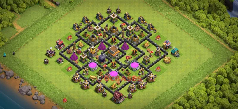 Town Hall 8 Base -farming – Layout id: uqmuc base layout