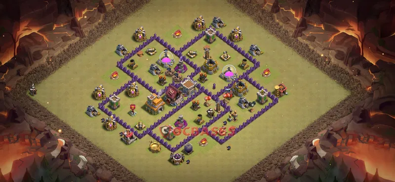 Town Hall 7 Base -war – Layout id: gc28d base layout