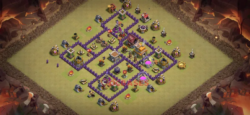 Town Hall 7 Base -war – Layout id: q8ypf base layout