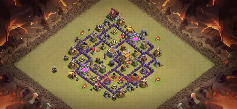 Town Hall 7 Base -war – Layout id: yh6bj base layout