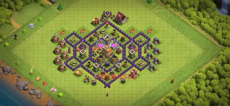 Town Hall 7 Base -farming – Layout id: ml4e5 base layout