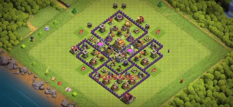 Town Hall 7 Base -farming – Layout id: 6fut9 base layout