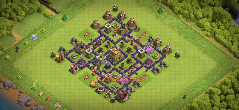 Town Hall 7 Base -farming – Layout id: uijjt base layout