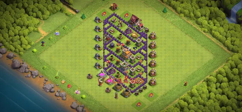 Town Hall 7 Base -farming – Layout id: 1gp5f base layout