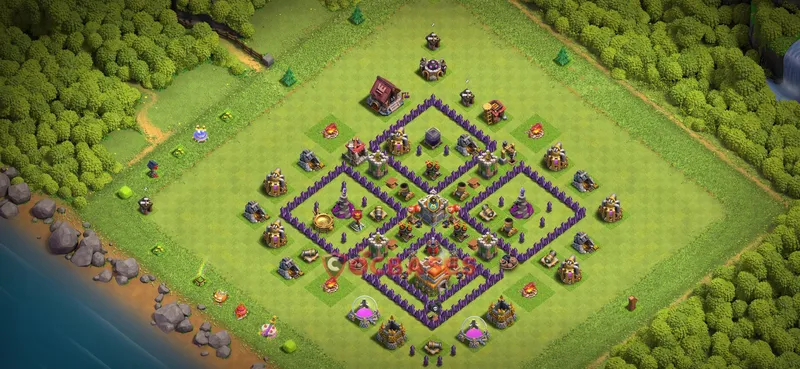 Town Hall 7 Base -farming – Layout id: 9s08u base layout