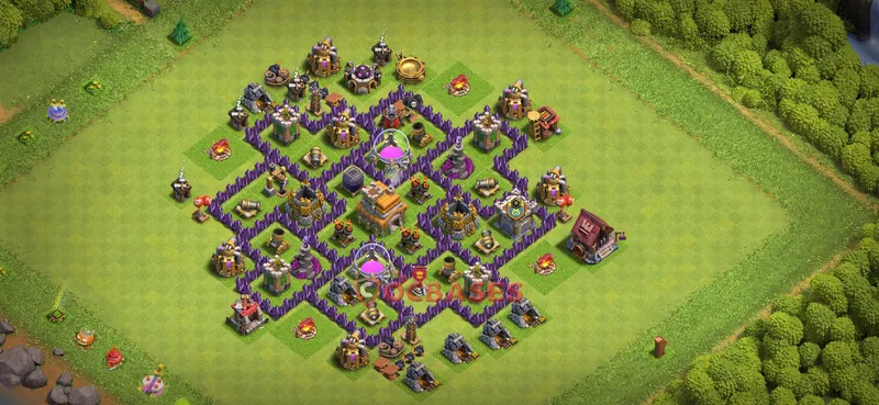 Town Hall 7 Base -farming – Layout id: shzdd base layout