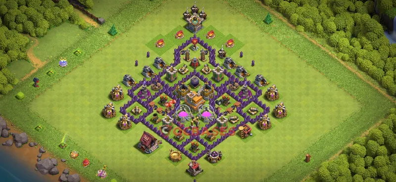 Town Hall 7 Base -farming – Layout id: 4whfj base layout