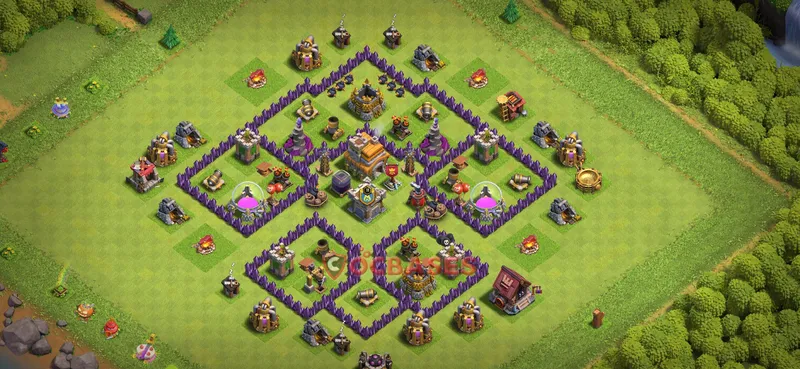 Town Hall 7 Base -farming – Layout id: dhpwk base layout