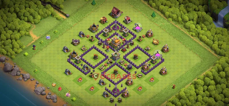 Town Hall 7 Base -farming – Layout id: u174j base layout