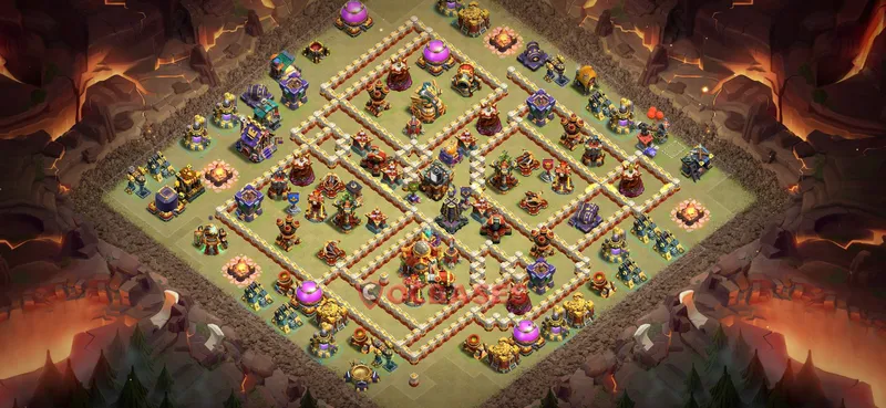 Town Hall 16 Base -war – Layout id: 6coo8 base layout, image 2