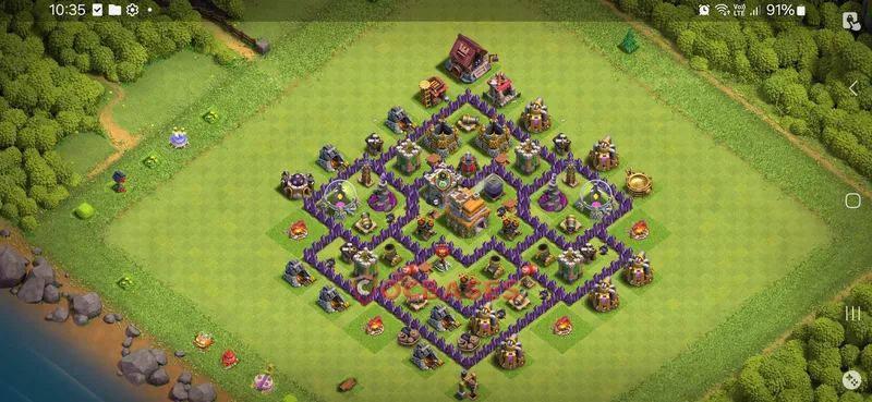 Town Hall 7 Base -farming – Layout id: k3bg7 base layout