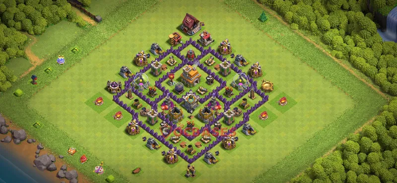 Town Hall 7 Base -farming – Layout id: hc7n9 base layout