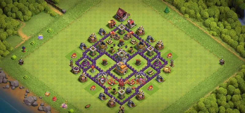 Town Hall 7 Base -farming – Layout id: mvh14 base layout