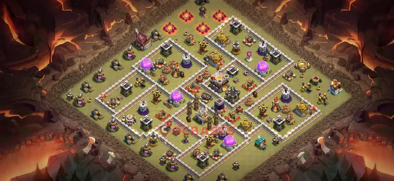 Town Hall 11 Base -war – Layout id: 9pkep base layout